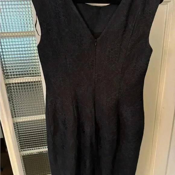 French connection navy sleeveless dress with lace overlay stunning size 12 - Picture 2 of 12